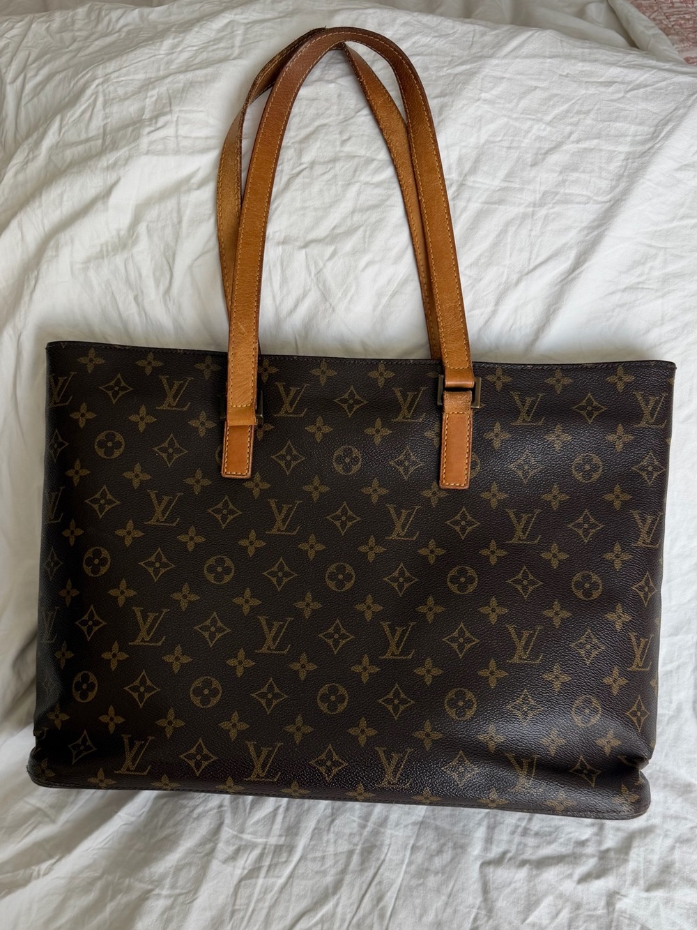 Authentic Louis Vuitton Monogram Cabas Mezzo Tote
